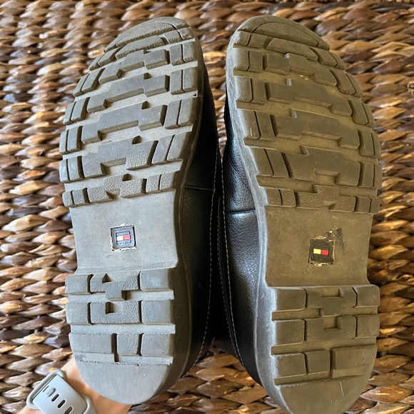 Tommy Hilfiger Kids Boys Black Leather Ankle Combat Boots Size 13 Ronald - Picture 6 of 8